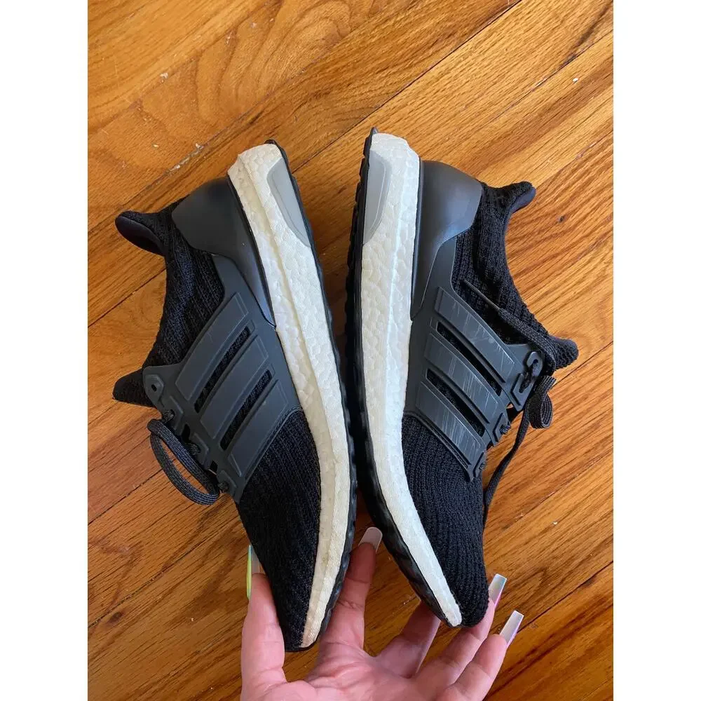 EUC Adidas Ultra Boost running or walking shoes size 9.5 womens black sneakers